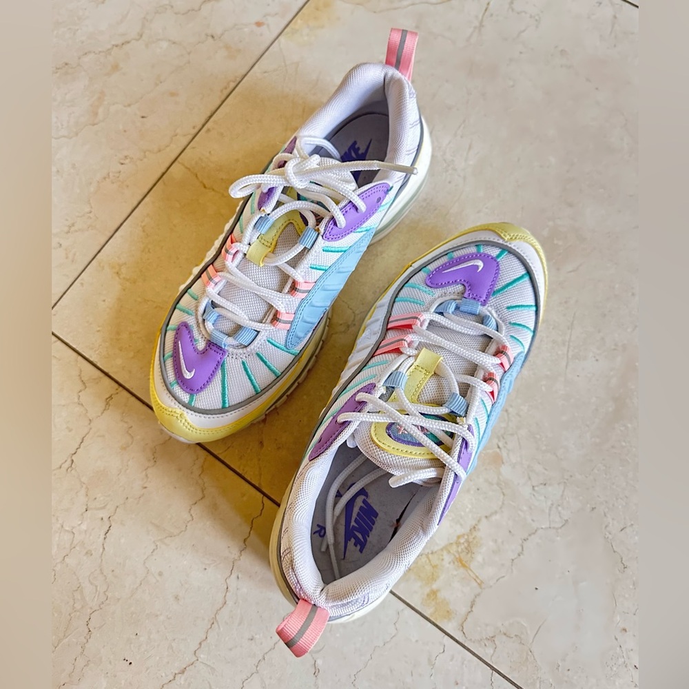 Nike Air Max 97 Pastel Colour Block Sneaker US 7 Wore Once Super Unique